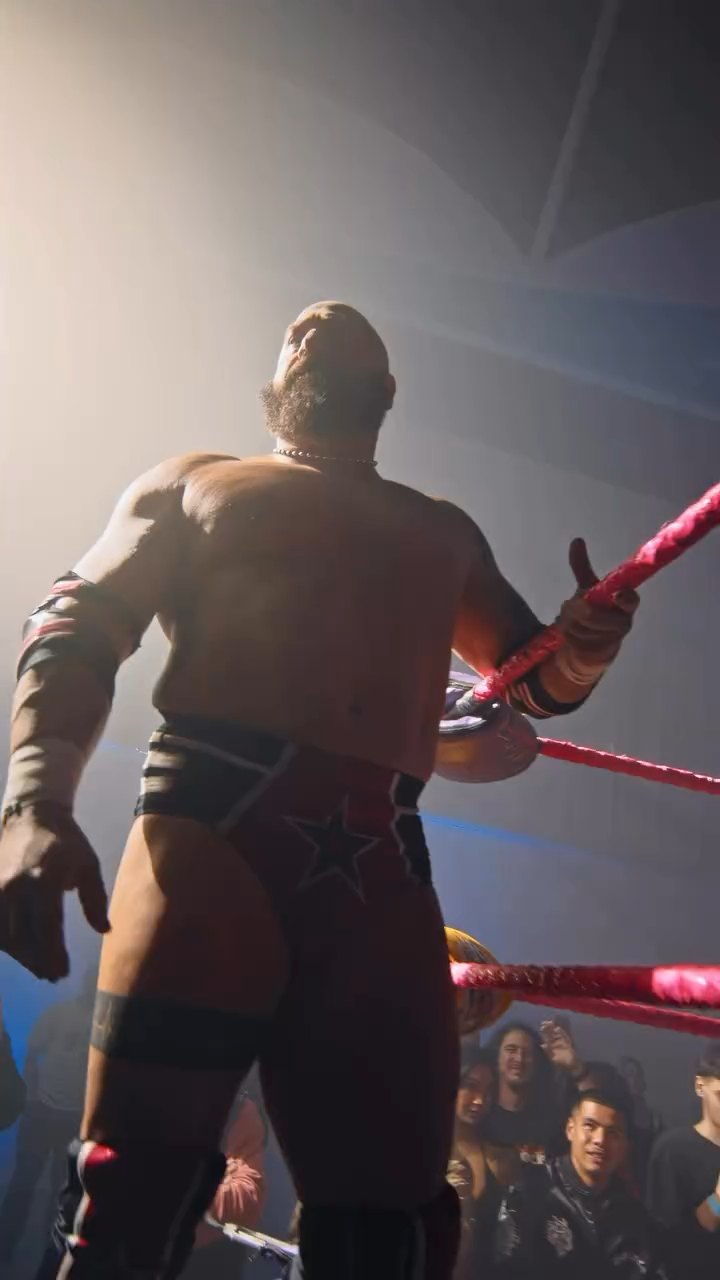 Live wrestling inside the event ring